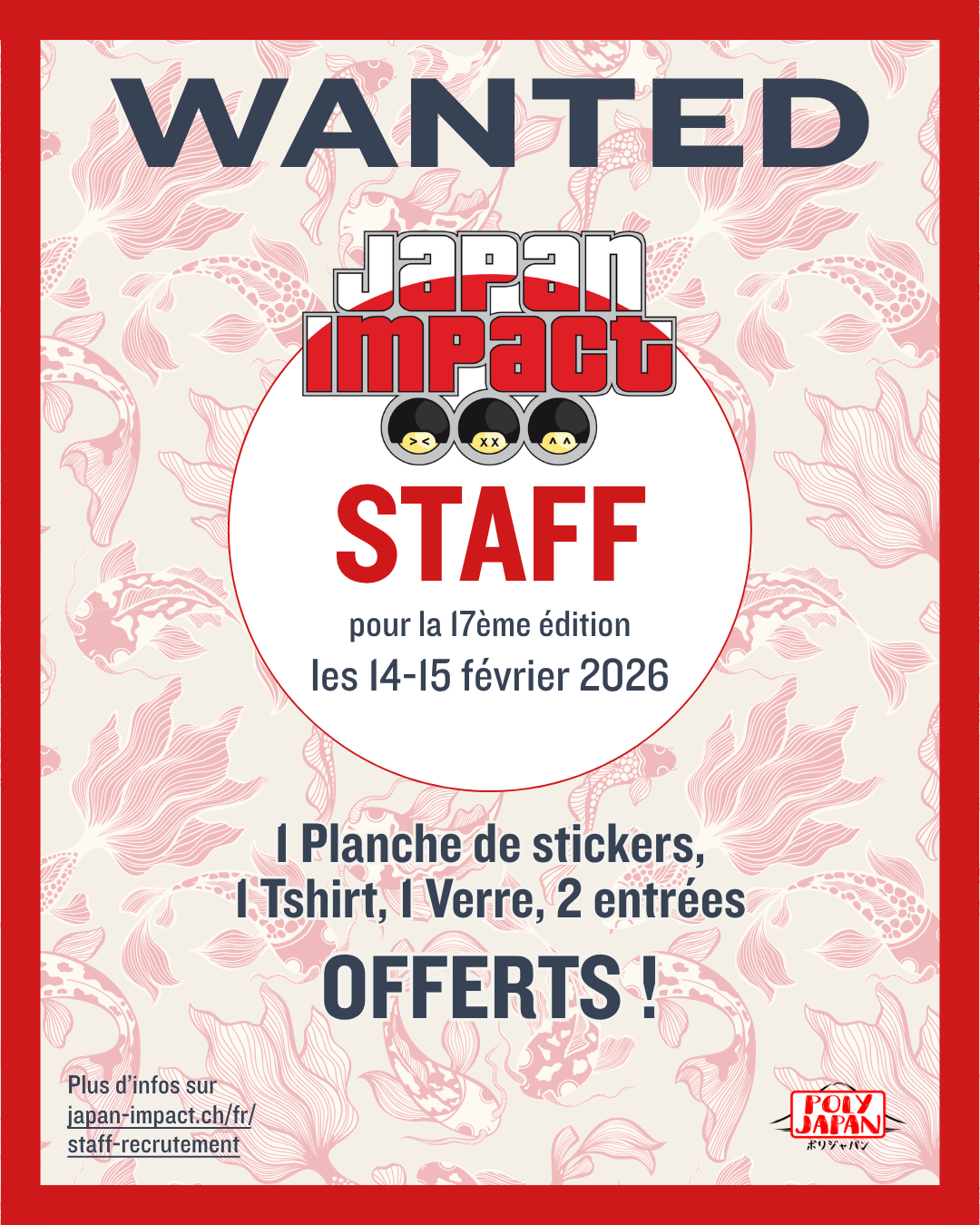 Recrutement staff Japan Impact 2026